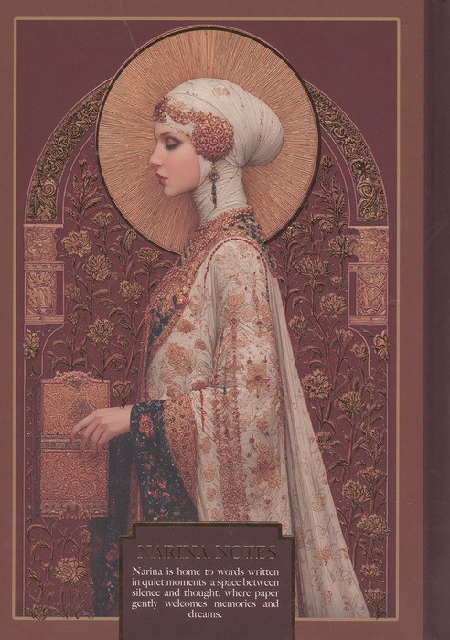 دفتر یادداشت خط دار نارینا (NARINA NOTES  کد 159)  (لب طلایی  زرکوب  رقعی)